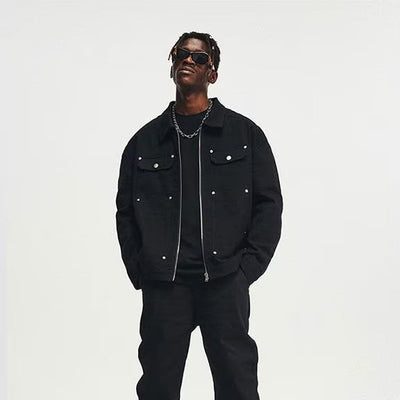 SPIKES DENIM JACKET