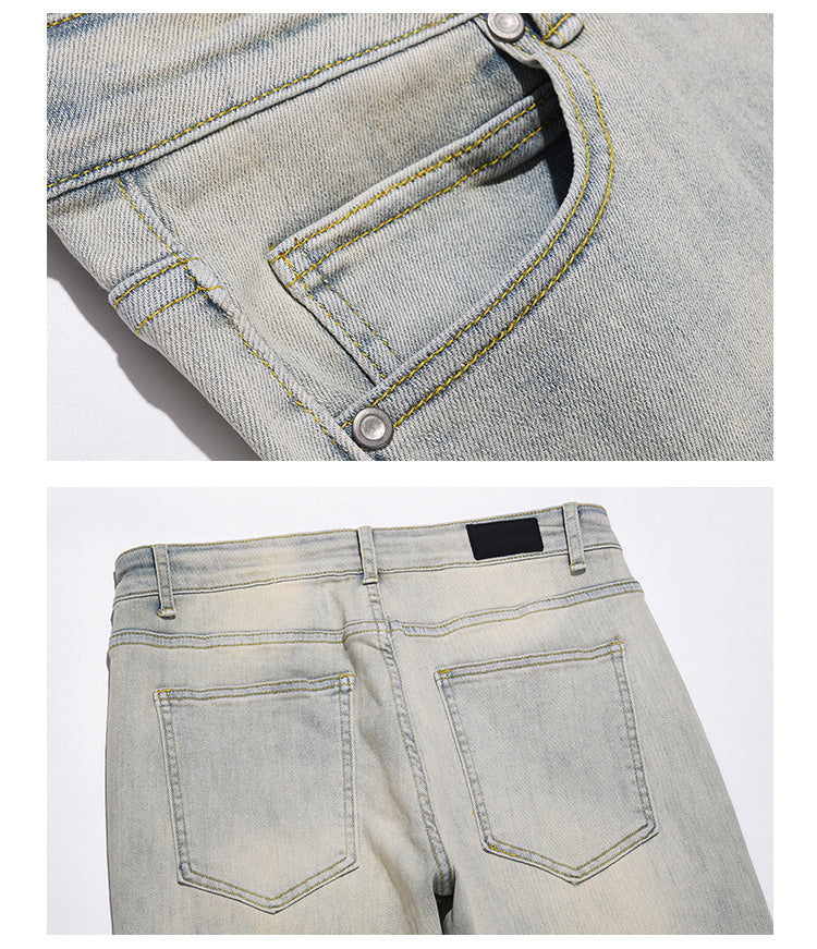 YELLOW MUD WASHED PANT