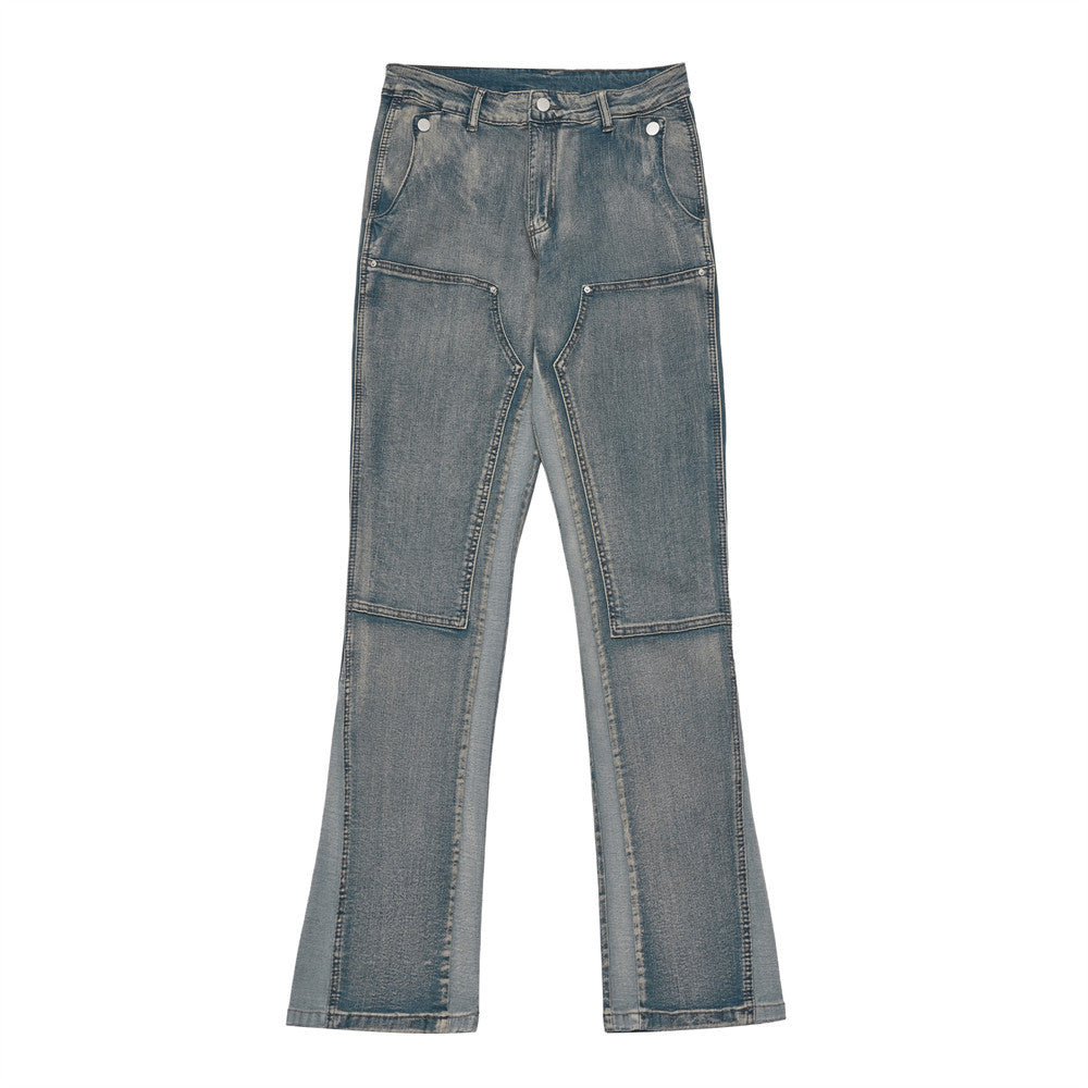 CARGO DENIM FLARE PANT