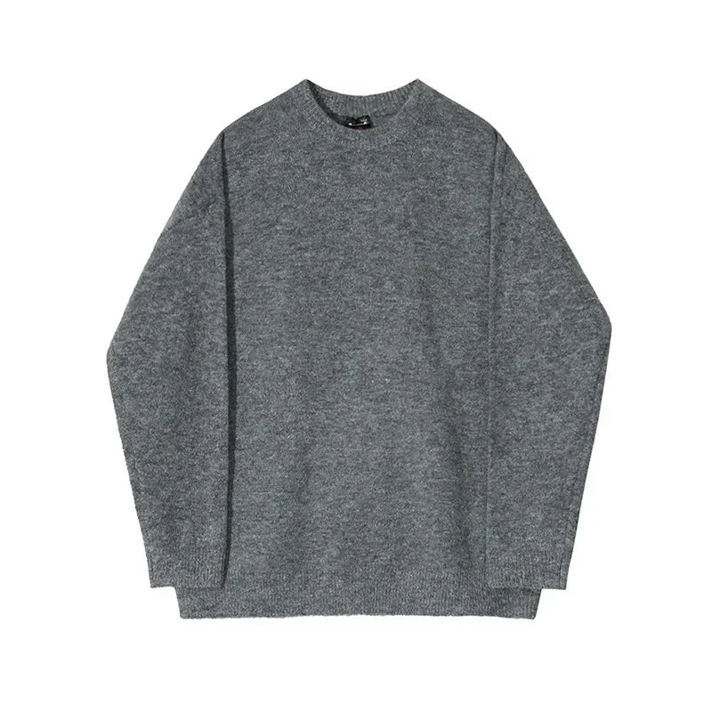 GREY WOVEN SWEATER