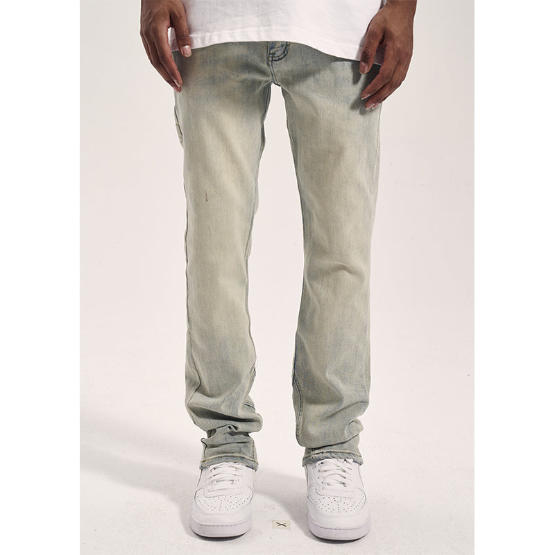 YELLOW MUD WASHED PANT